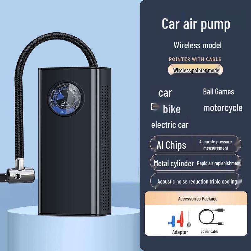 Wireless Portable Digital Car Air Pump with Cross-Border Compatibility