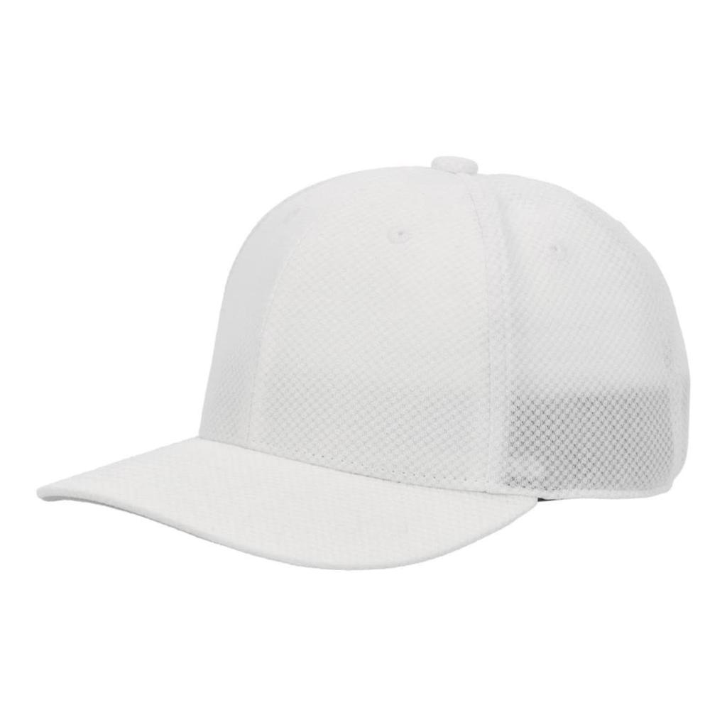 SSK Round Baseball Cap BC072 White 6-sided (10)