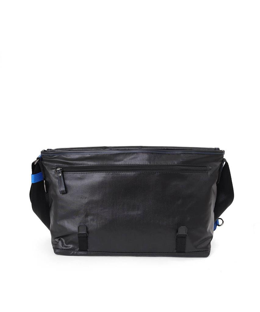Lanvin en Bleu Heather Shoulder Black Men's Bag,