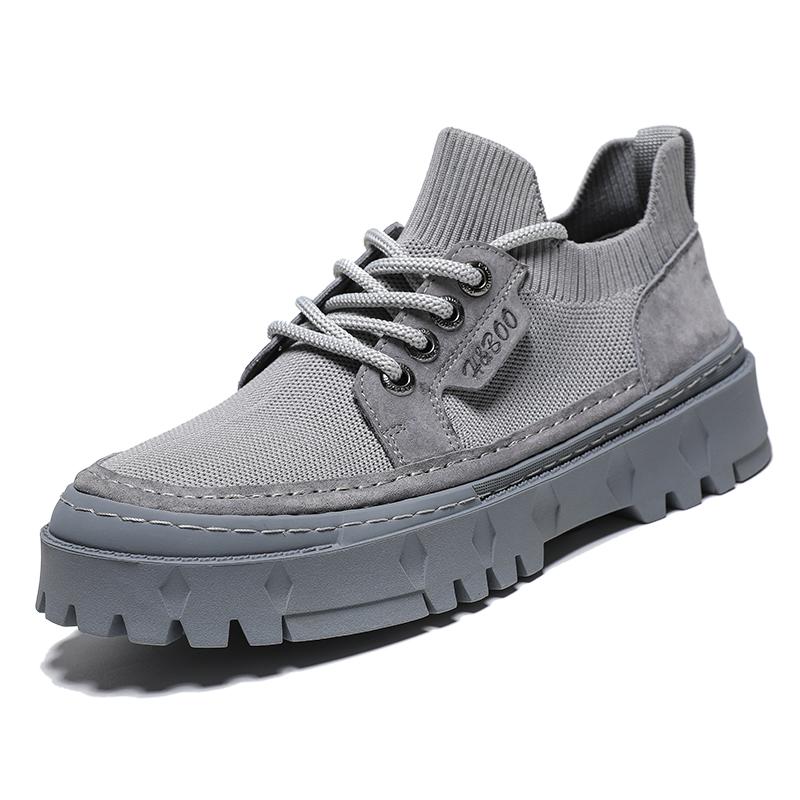 

Fashion Breathable Men Casual Sport Shoe Versatile Mesh Sneakers Outdoor Mesh Running Shoes Athletic Jogging Tenis Masculino Ankle Boots 44 серый