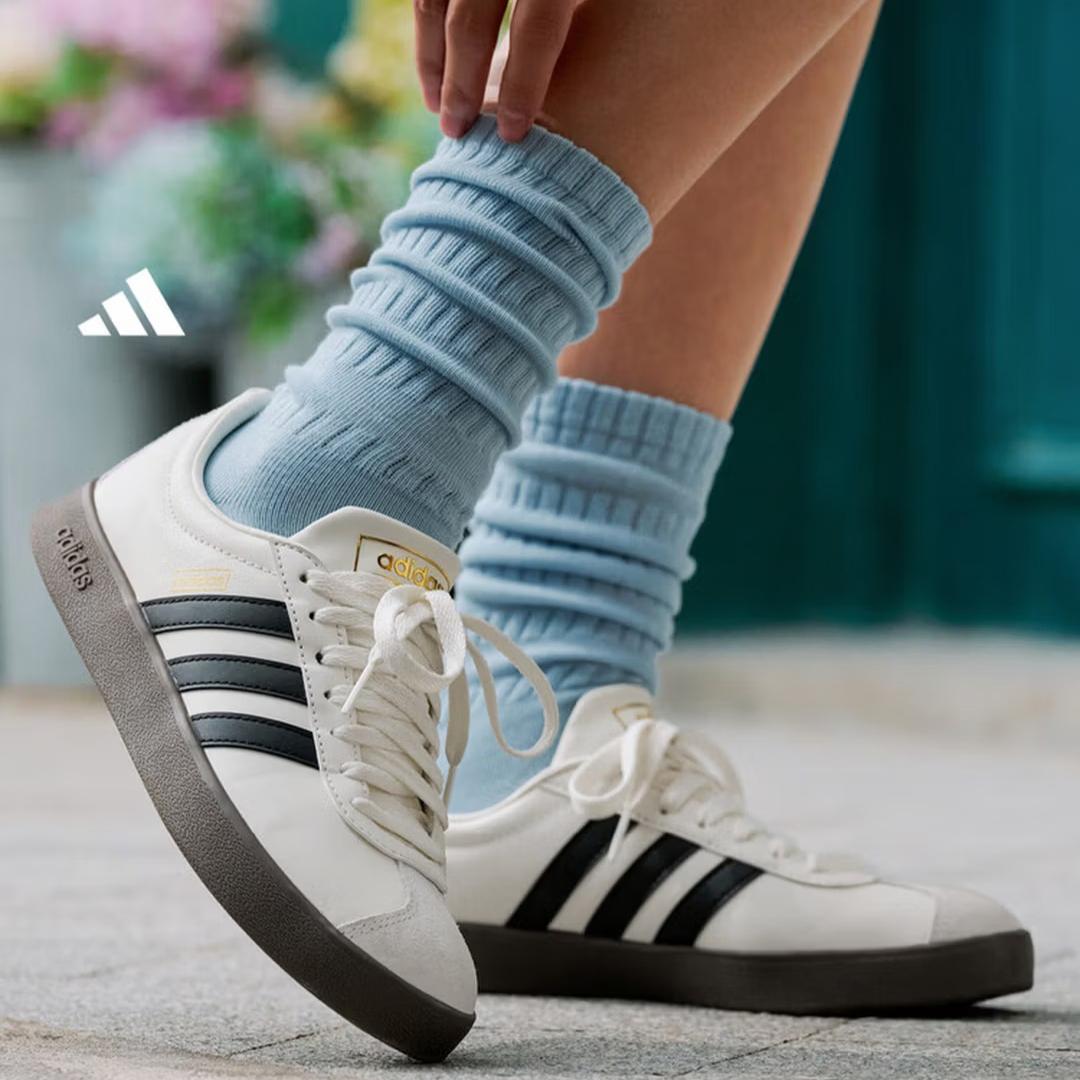 

Adidas Обувь с Т-образной головкой VL COURT Винтажные Повседневные Кроссовки Тренировочные Кроссовки Adidas JQ1501 35.5 белый