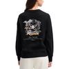 FILA Heritage Series Fashion Versatile Pullover Sweatshirt Women sweatshirt Black F11W518209F-BK