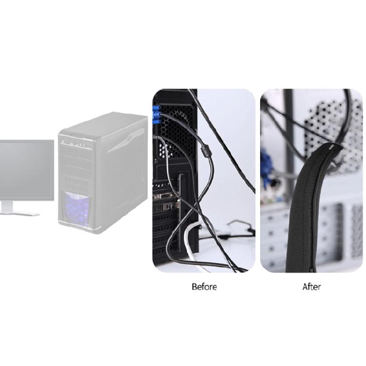 Ärmel mit Reißverschluss Benutzerfreundliche Kabelführungslösung Praktische Kabelabdeckung