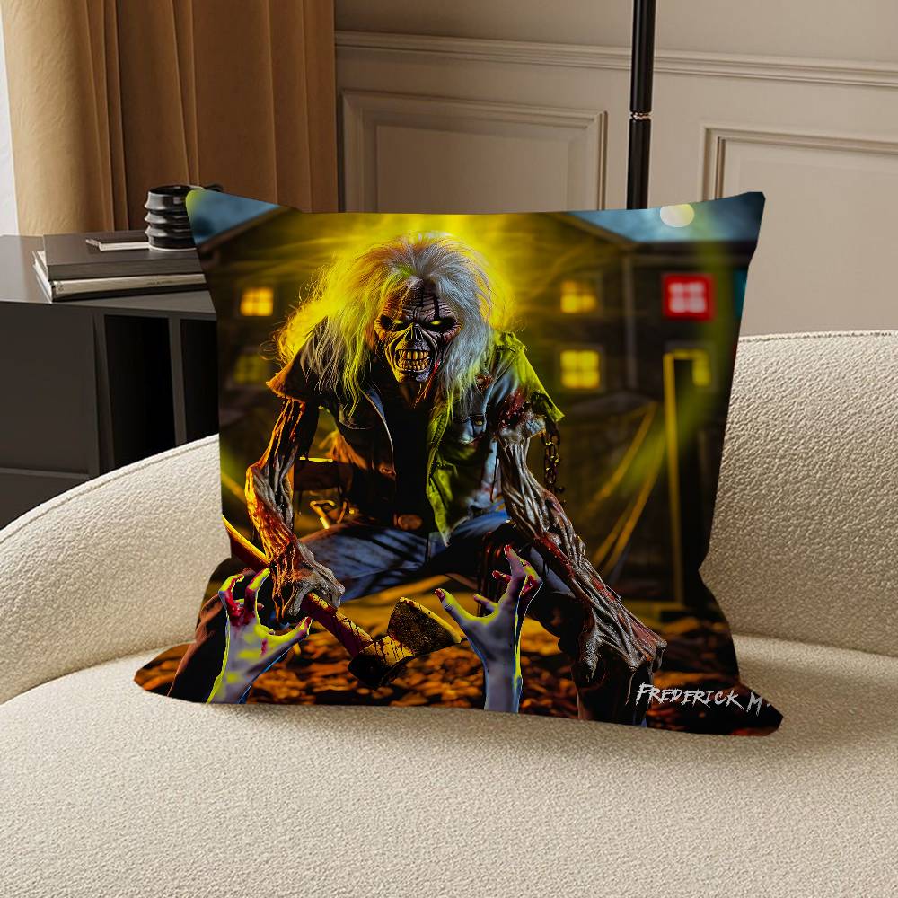 

Band I-Iron C-Cool M-Maiden pillow cover sofa cushion cover home room decoration children gift 12x12Inch