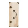 Unfinished Wood Keepsake Storage Box with Metal Latches and Handle DIY Craft Projects Jewelry Office Supplies Organization