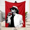 Michael Jackson Mj Iconic Style Blanket Soft Warm Cozy Perfect For Office Seaside Sofa Four Seasons Multipurpose Digital Print Best Holiday Gift For F