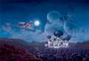 Tenyo [Made In Japan] 500-Piece Stained Art Gyutto Series Jigsaw Puzzle Disney Aladdin Flight Over Agrabah (25x36cm) DSG-500-436 with Service Card