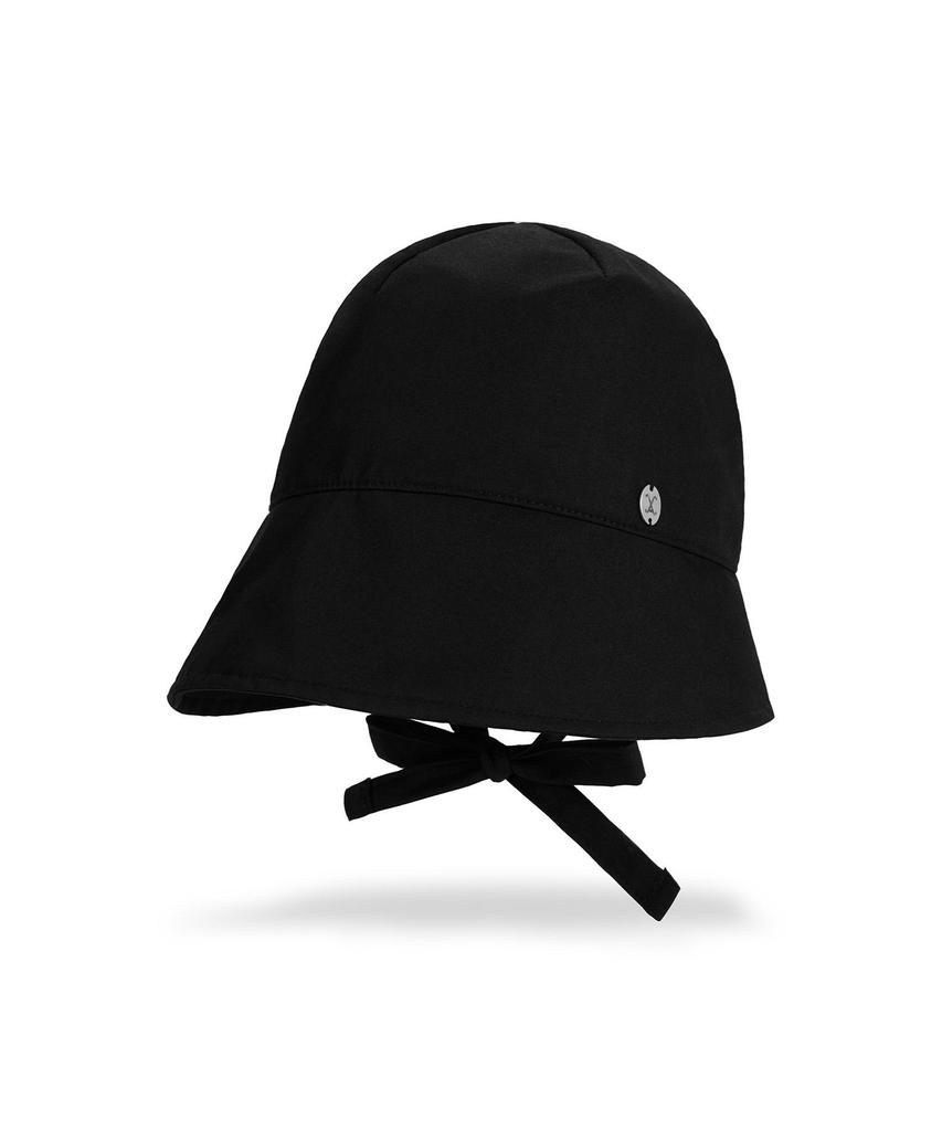 Bajal Va Curved Oval Metal Bonnet Hat Black