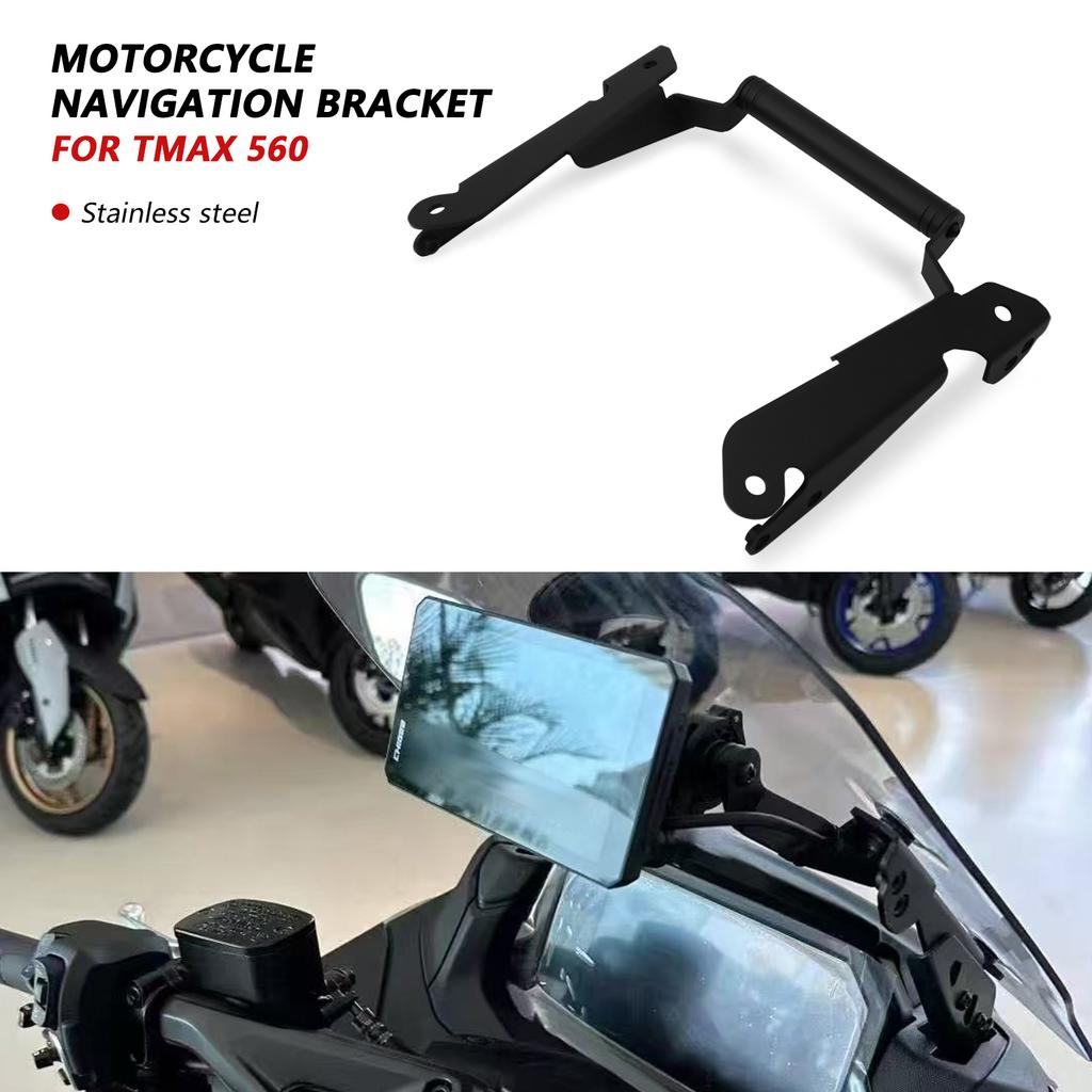 Für TMAX 560 2025 T-max 560 TECH MAX 2025 Motorrad Handy-Erweiterungshalter Ständer GPS-Navigationshalterung Handyhalterung