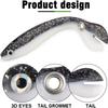 Fishing Lures 5 Pack Soft Bionic Lures Simulated Bass Lures Fishing Materials Loach Soft Lures Slow Sinking Bionic Swim Lures for Outdoor Fishing