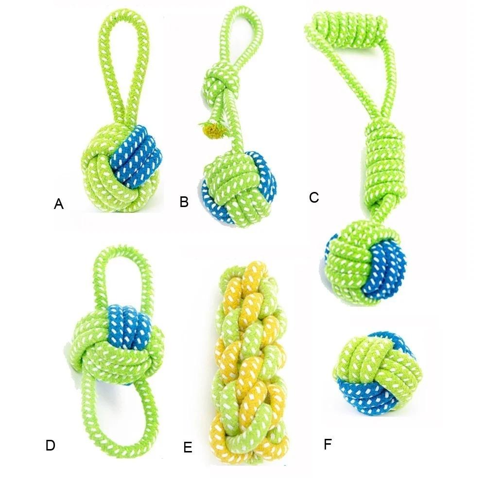 Dog Toy Dog Chews Cotton Rope Knot Ball Grinding Teeth Odontoprisis Pet Toys Large Small Dogs