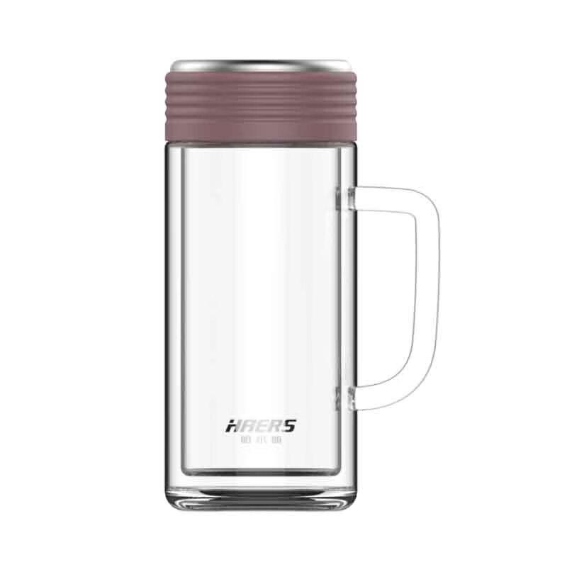 Haers Double-Layer Glass Office Tea Mug