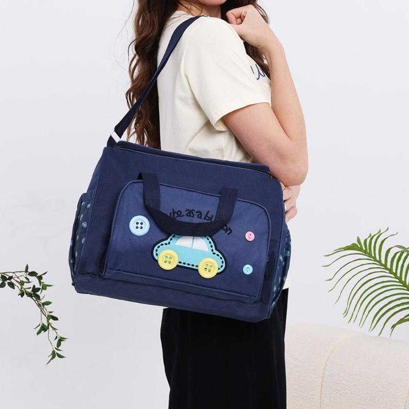 4Pcs Multifunctional Baby Changing Bag Set Spacious and Practical Baby Changing Bag Set for Modern Parenting Needs