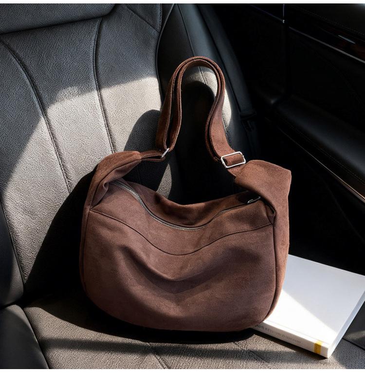 High-End Versatile Crossbody Shoulder Tote - Large Capacity, Commute-Friendly, Lazy Style