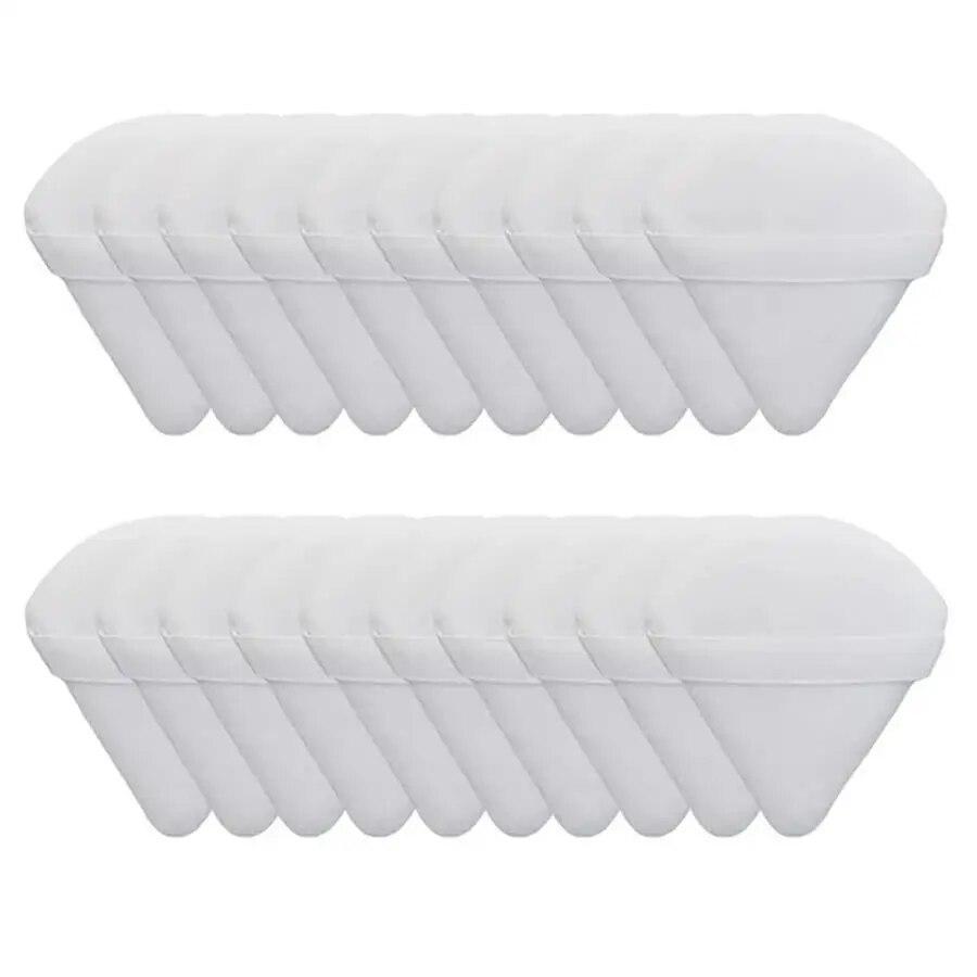 20 bucăți noi de burete triunghiular cu un machiaj moale, prietenos cu pielea și delicat, potrivit pentru utilizare acasă sau în călătorie