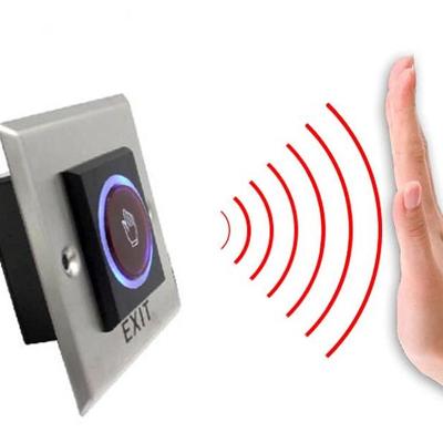 12V 24V No Touch Exit-Button Release Switch Opener NO COM NC LED-Licht für Tür-Zugangskontrollsystem Eintrag offen