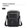 Retro Men's Top Layer Cowhide Shoulder Bag High Luxury Business Leather Crossbody Trendy Casual Outdoor