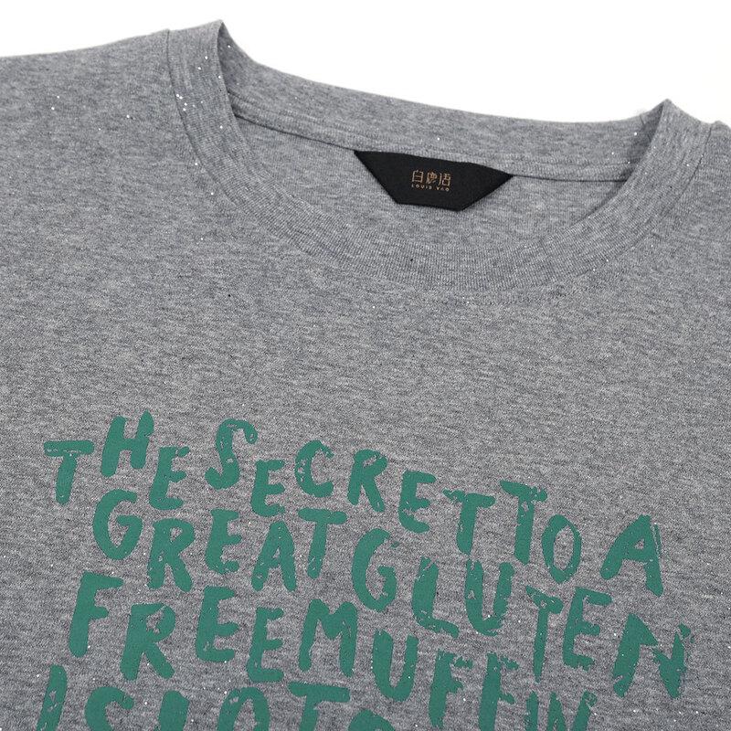 Women's Letter Print Short Sleeve T-Shirt