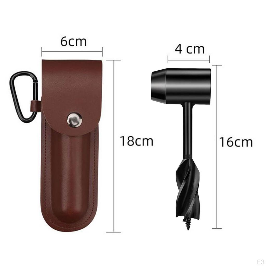 Bohrer Überlebensschlüssel Manuelles Werkzeug Stempel Schraube für Camping Outdoor Wandern