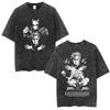 2026 Anime Jojo Bizarre Adventure Kira Yoshikage Killer Queen Vintage Washed T Shirts Mens Women Casual Cotton Short Sleeves T-shirts