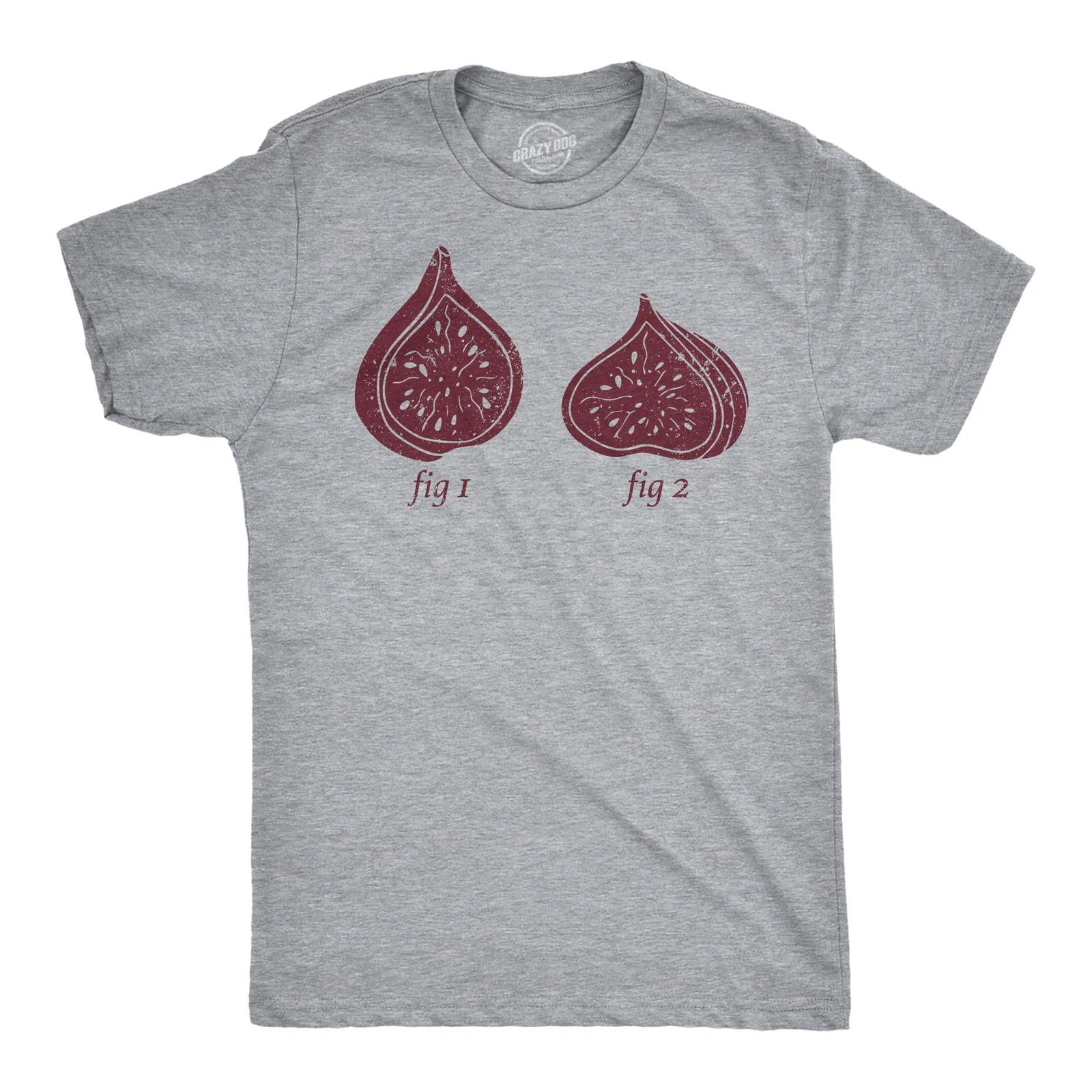 Mens Funny T Shirts Fig 1 Fig 2 Sarcastic Graphic Novelty Tee for Men XXL