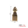 Brass Animal Ornament Figurine Zodiac Year of the Monkey Copper Head Gold Plated Engraving Stamp Supports Drop