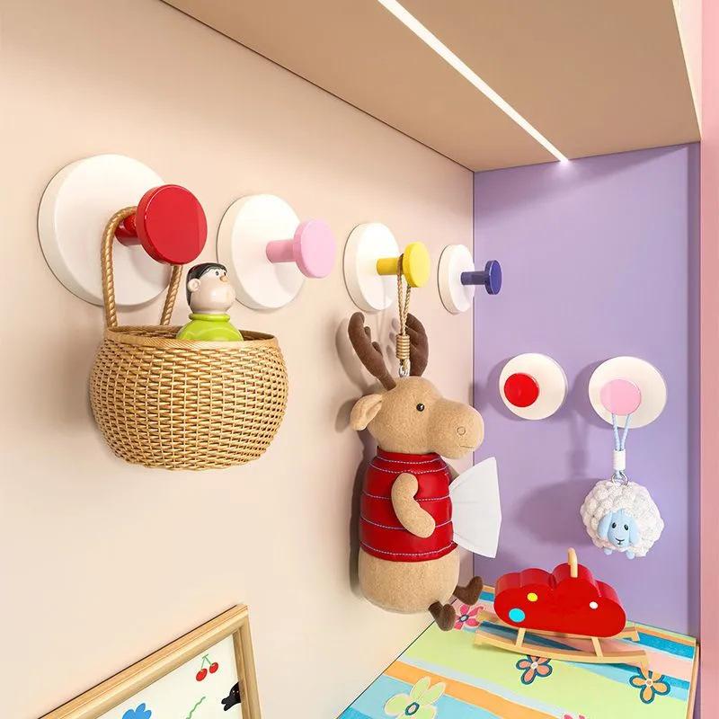 Sugkoppskrok Inget behov av att borra hål Krok för kappa Väggmonterad Stark bärförmåga Självhäftande krok Spårlös badrumskrok