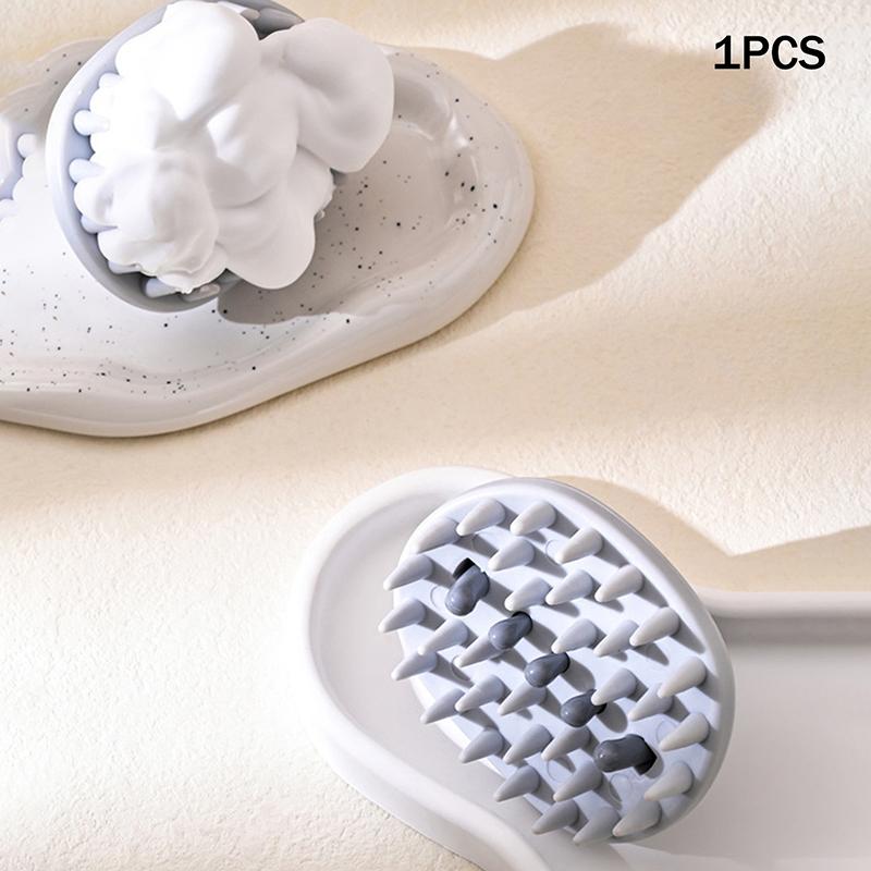 2-In-1 Shampoo Brush Head Scalp Massage Comb Hair Washing Comb Body Massage Brush Bath Shower Brush Salon Hairdressing Tool
