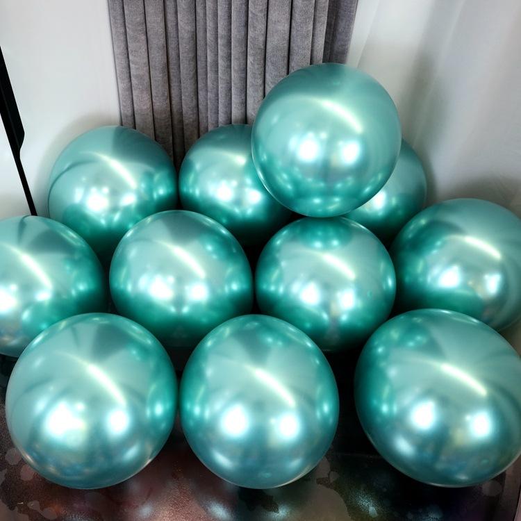 

100Pcs/Bag 5inch Metal Latex Balloons Metallic Decorative Balloons Gold Silver Green Blue Balloons Wedding Party Decoration Gift 5inch