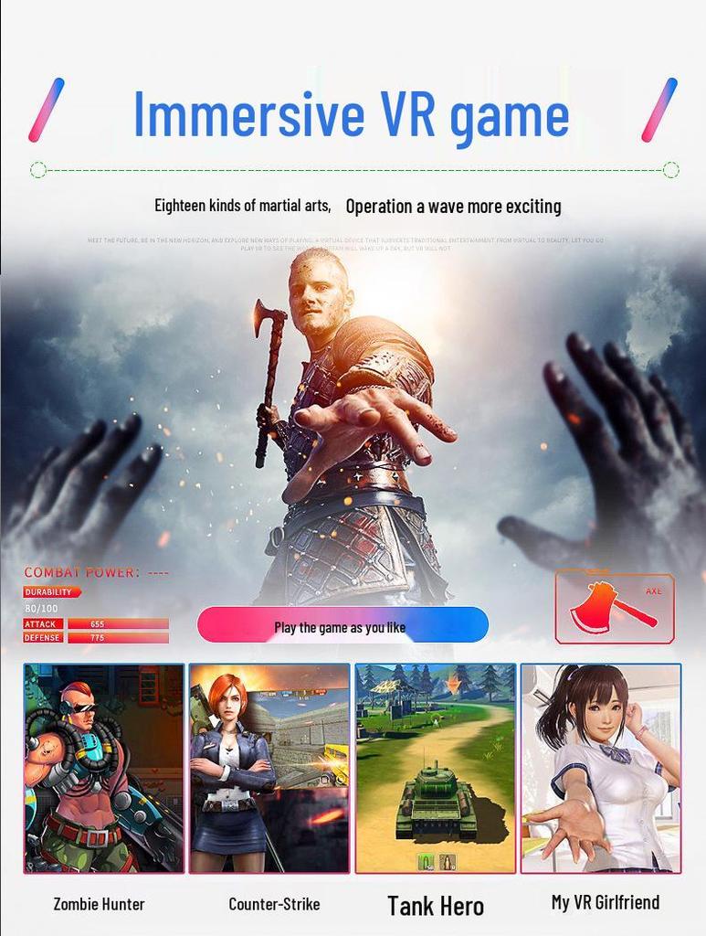 VRPARK Second Gen All-in-One High-Definition Bluetooth VR Headset