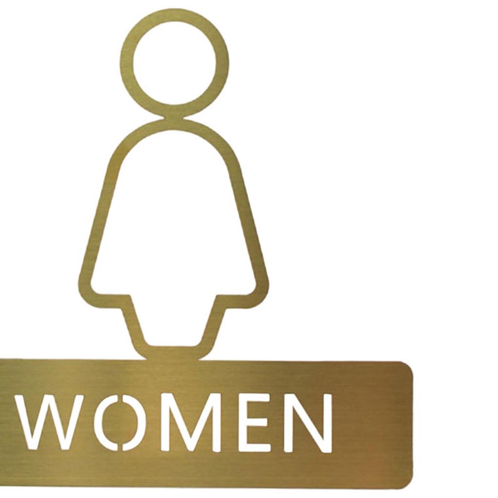 Toilet Sign Toilet Door Sign Retro Male Female Decorations Signage Bathroom Signage Plaque for Restaurants Washroom Mall Shop