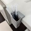 Desk Edge Clip On Pen Holder Storage Container, Pencil and Marker Storage Container, 10-35mm Desktop Pen Holder Storage Box
