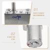 Worm Gear Motor High Torque Self Locking Low Speed Hollow Shaft Turboworm Electric DIY Motor for Precise Machine Control and