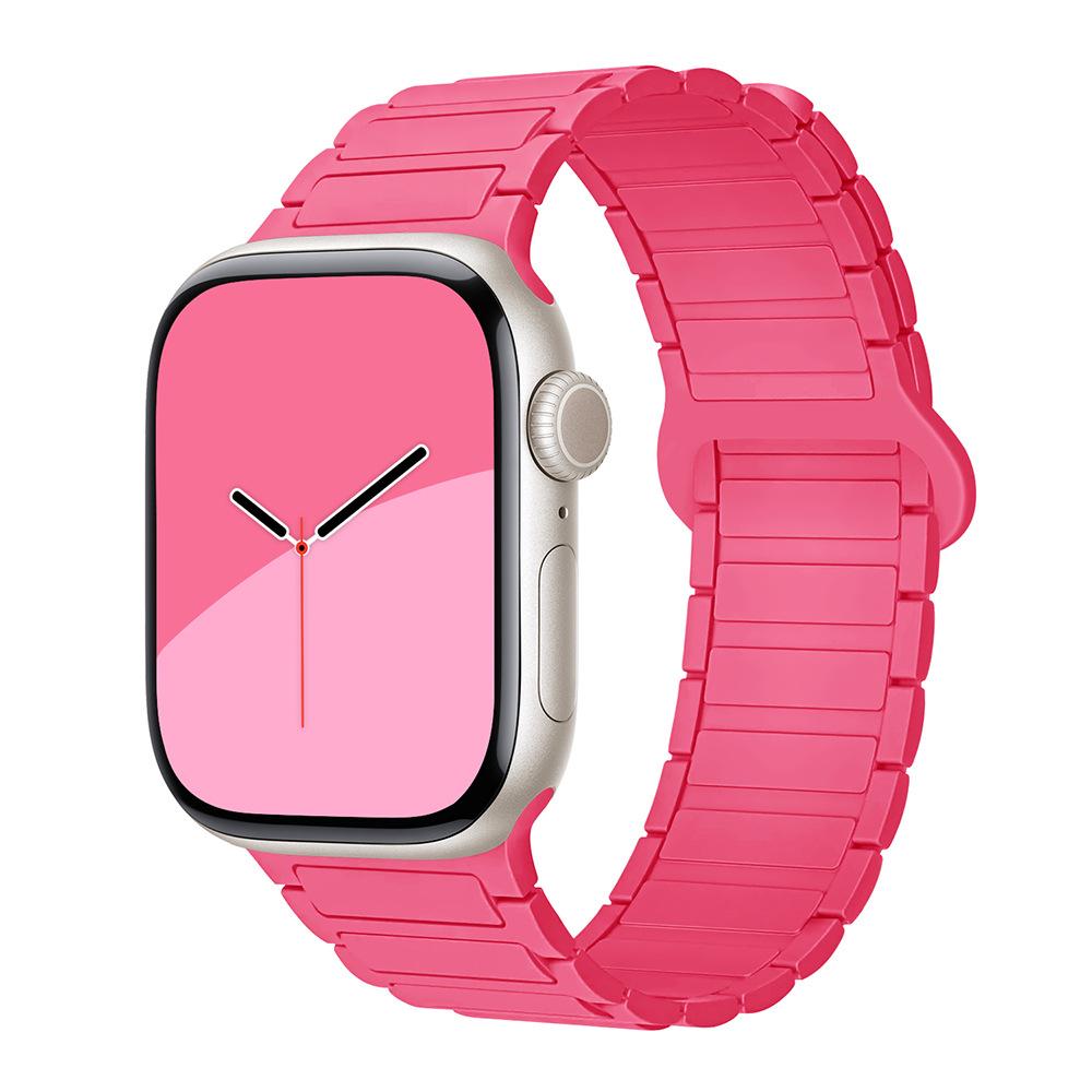 For Apple Watch Straps: 1-11 Generations / Ultra3 / SE3 Second Generation - Three-bead Silicone Magnetic Adhesive Straps