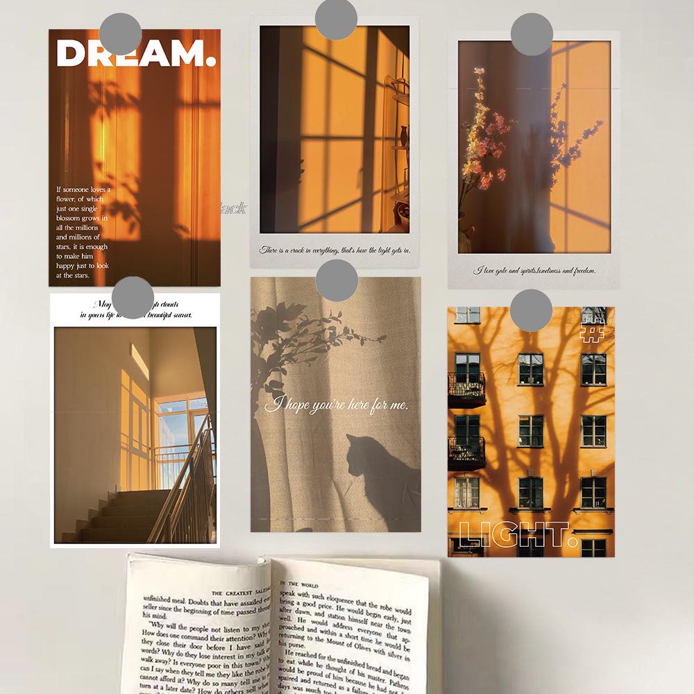 10 Sunset Landscape Postcards: Light and Shadow Wall Decor
