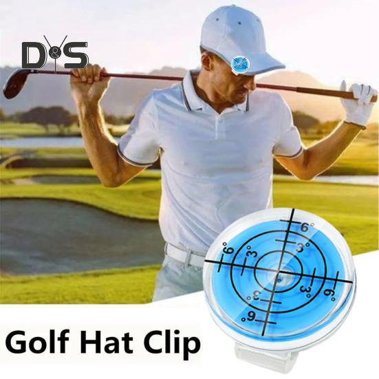 1/4ks Značkovač na čepici golfového levelu Lehká spona na značkovač golfového míčku s barevným designem Příslušenství ke golfové čepici se snadno přenáší