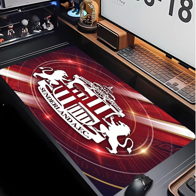 Sunderland Football Pattern Mouse Pad Non?Slip Rubber Base Gaming Mousepad For Desk Office Home