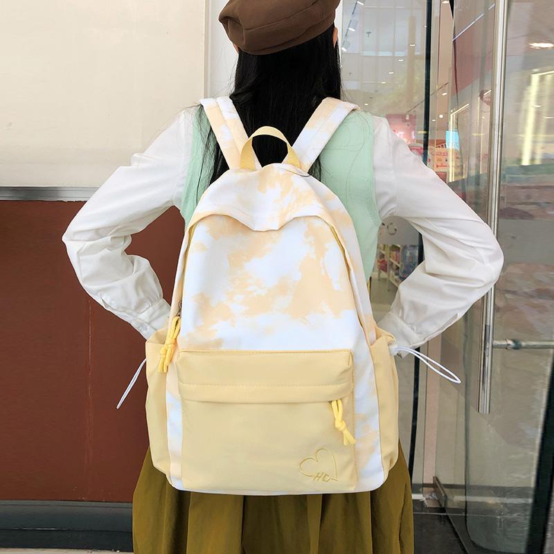 Tie-Dye-Druck Studenten-Schultasche Große Kapazität Damen-Rucksack