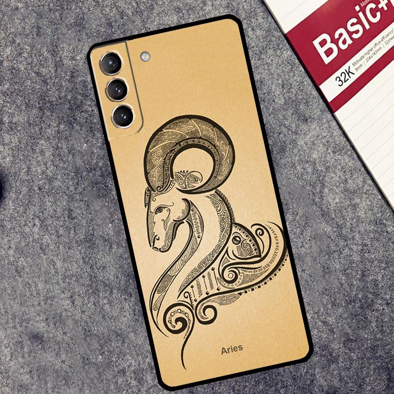 Zodiac Sign Case For Samsung Galaxy S24 S23 S22 S21 Plus Ultra Note 20 S9 S10 Note 10 S20 S21 FE Cover