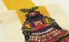 Dyeing Anbo Hand Towel Authentic Dyed Cotton Tokuoka Made in Japan 35cm x 100cm "Protective Armor" 100%