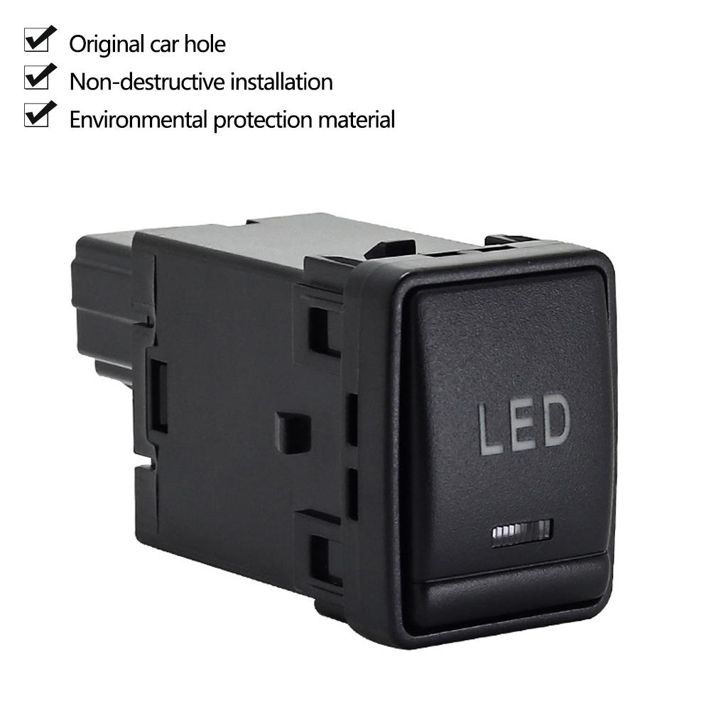 1PC fan Rearview mirror folding After Fog Light Driving recorder radar Front Fog Light Switch Button For Nissan X-TRAIL 14-20