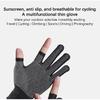 Men's and Women's Anti Slip Work Gloves Motorcycle Riding Sports Gloves Lightweight Breathable Exposed Two Finger Gloves