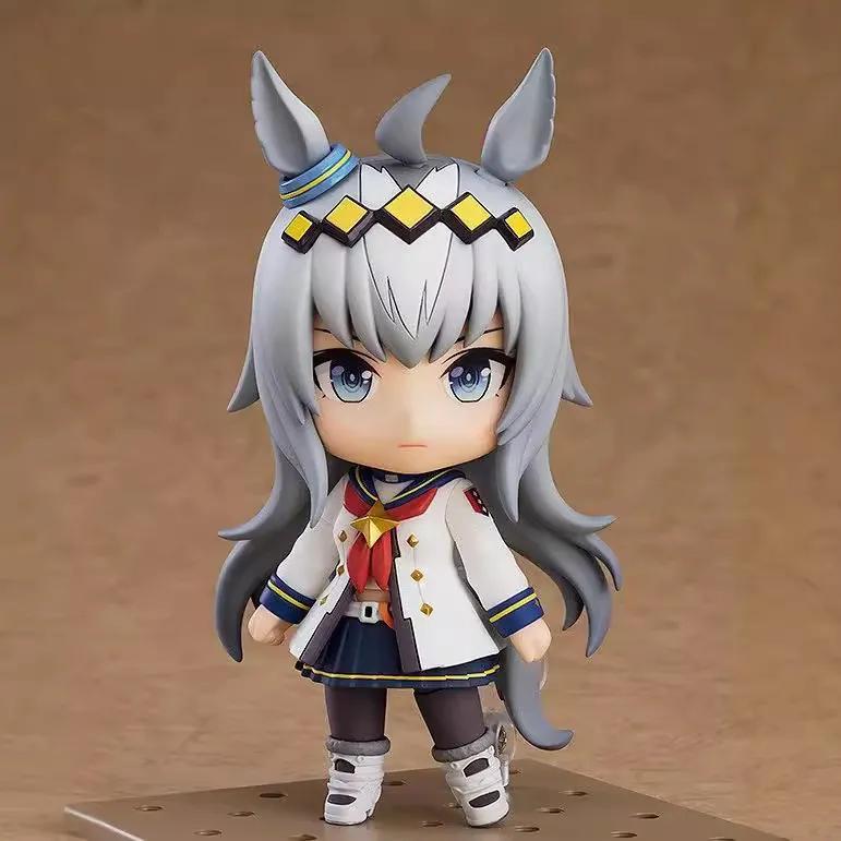 10cm Umamusume Mini Figure Set, Cute Anime Race Girl Statues w/ Base, Desktop Collectible for Fans - 6pcs