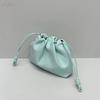 2024 Genuine Leather Trendy Pleated Bucket Bag - Small Drawstring Lucky Dumpling Messenger