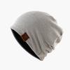 Hat Unisex Alphabet Autumn and Winter Baotou Knitted Hat Thin Comfortable Nightcap Fleece Thermal Overhead