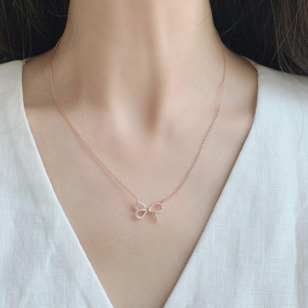 [Luvre Paris] Levian Ribbon Necklace Na0449
