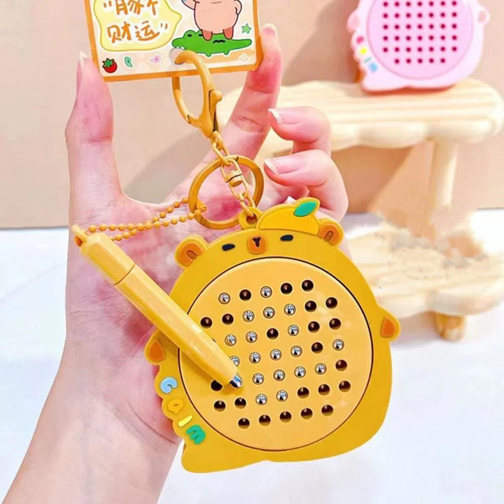 Relaxing Toy Mini Funny Keychain Capybara Drawing Toy Pendant  Toddler Gifts