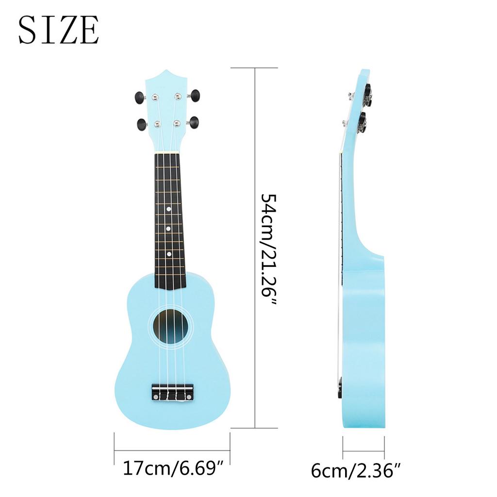 Versatile 21 Inch Colorful Ukulele Smooth String Ukulele for Home, School, Travel, and Performances Delicate Touch Uke