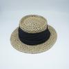 Japanese Retro Japanese Salty Grass Seaweed Woven Flat Top Top Top Top Hat Women'S Summer Shading Vacation Panama French Straw Hat