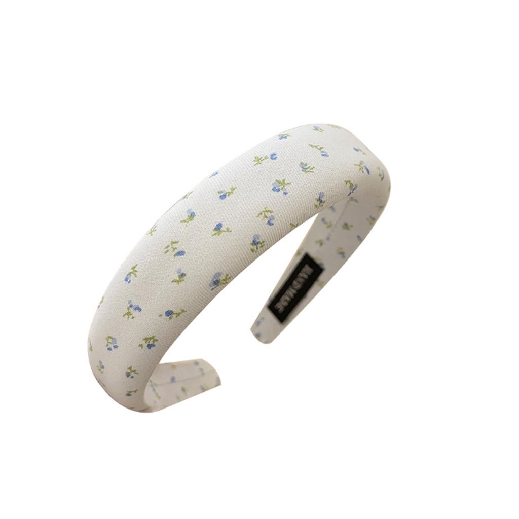 Floral Print Hairband for Women Elegant Fresh Color Hair Accessories Soft Comfortable Spring Headbands Fashionable Hairband